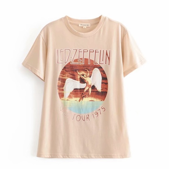 Led Zeppelin U.S. Tour 1975 Graphic Band Tee - Picture 3 of 10